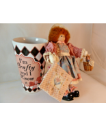 Gift for Crafty Friend Sewing knitting crochet doll Crafty &amp; I Know it T... - $286.40 MXN