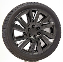 GMC 22&quot; Satin Black Wheels Bridgestone Tires Fits 2000-2023 Sierra Yukon... - $2,771.01
