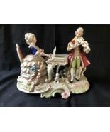 Antique german porcelain figurine. &quot;Musicians   &quot;  Marked Back - £77.87 GBP