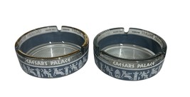 Caesars Palace Las Vegas Hotel &amp; Casino Ashtrays Set Of 2 Blue White Cle... - $453.68 MXN