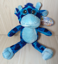 Kellytoy Animal Pals Blue Giraffe Plush  stuffed animal glitter eyes - $14.84