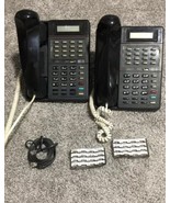 Lot of 2 Black ESI EKT-A Black Office Digital Display Phones 16 Butttons... - €50,44 EUR