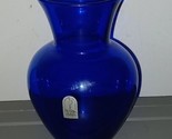 Cobalt Blue Pilgrim Glass Bouquet Vase 6 inches - $18.00