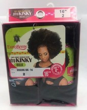 Eve Hair 100% Remy Human Hair Afro Kinky Bulk 16&quot; Color #2 Maley Braid Twist - £23.16 GBP