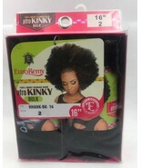EVE HAIR 100% REMY HUMAN HAIR AFRO KINKY BULK 16&quot; COLOR #2  MALEY BRAID ... - $560.98 MXN