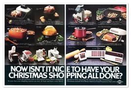 Print Ad West Bend Kitchen Appliances Christmas List 1981 2-Page Adverti... - $12.30