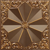 Dundee Deco Rustic Floral Antique Gold Glue Up or Lay in, PVC 3D Decorative Ceil - £15.60 GBP+