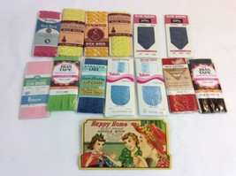 Happy Home Needle Book Lot Bias Tape Rick Rack Lace Seam Binding vintage  - $15.83