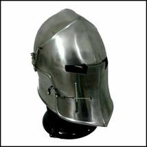 Medieval Barbuta Armor Helmet / Greek Roman Templar Knight Visor Barbute Helmet - £53.02 GBP