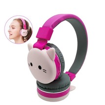 Cute Kids Girl Cartoon Blueooth Headphones 3D Cat Rabbit Pink - £16.22 GBP