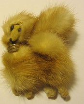 Vintage Mink Fur  Dog Pin /  Brooch collectible - £16.92 GBP