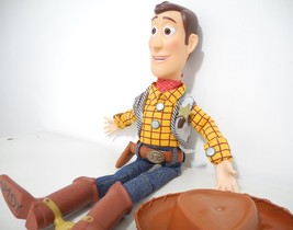 One Disney Toy Story Movie Plush Cowboy Woody 16&quot; Talking Doll (90% new) - £24.12 GBP