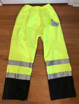 3M Scotchlite Reflective Apparel Material Pants SMALL S neon yellow NEW NWT - $24.72