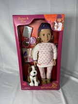 NIB-Our Generation Ember &amp; Elsie 18” Doll and Pet Set - £29.72 GBP