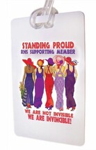 (R) STANDING PROUD IN SUPPORT LUGGAGE TAG &amp; STRAP FOR LADIES OF SOCIETY ... - $245.46 MXN