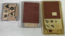 Lot of Rubber Stamps On Wood # 3 - £9.31 GBP