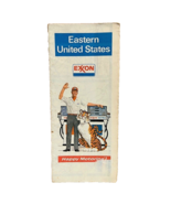 1973 Vintage Exxon Gasoline and Oil Road Map Eastern United States DWA17 - $600.76 MXN