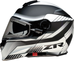 Z1R Mens Solaris Modular Scythe Electric Shield Helmet White/Black XS - £170.47 GBP