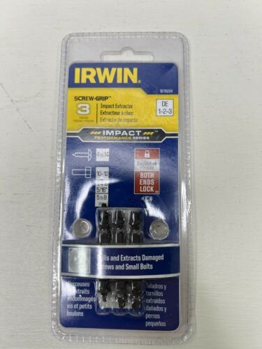 IRWIN 1876224 Performance Series Screw Extractor Insert Bits 3 pack Double Ended - £16.96 GBP
