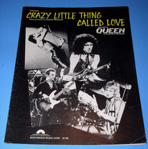 Queen Sheet Music Vintage 1979 Crazy Little Thing Called Love Freddie Mercury - £19.63 GBP