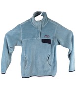 Womens Patagonia Fleece Sky Blue Aqua Jacket Snap Pullover Re-Tool Hike ... - $44.55