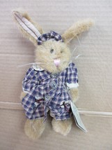 NOS Boyds Bears Gretchen Bunny Rabbit Bearwear Plaid Dress B94 M - £21.21 GBP