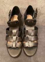 NWOT Report Rebecka Grey High Heel Women&#39;s Sandals Size 7 - $28.71