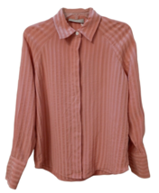 Everlane Shirt Women&#39;s Size 2 The City Stripe Shirt Rose Pink Shadow Str... - £35.30 GBP