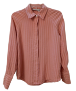 Everlane Shirt Women&#39;s Size 2 The City Stripe Shirt Rose Pink Shadow Str... - £35.42 GBP