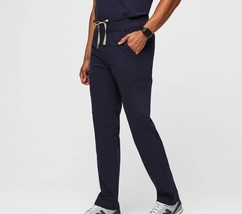 FIGS Scrubs Axim Cargo Scrub Pants T2001 Straight Leg Navy Blue Men&#39;s Me... - £11.33 GBP