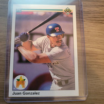 1990 Upper Deck Juan Gonzalez RC #72 Star Rookie Texas Rangers Centered Mint - £3.15 GBP