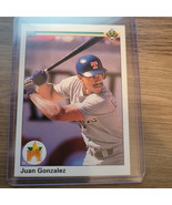 1990 Upper Deck Juan Gonzalez RC #72 Star Rookie Texas Rangers Centered ... - $3.99