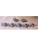 Vintage Thermoplastic Bracelet &amp; Matching Screw Back Earrings Leshner Bo... - $115.00