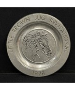 Little Brown Jug Invitational Pewter Plate 7” Pre Owned Pew Ta Rex Vinta... - $24.67 CAD