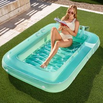 Suntan Tub Raft Floatie, Inflatable Tanning Pool Lounge Float, 70&quot; X 46&quot;... - $49.76