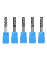 5Pcs 4-Flute End Mill Tungsten Carbide 4 Flute End Mill Cnc Milling Cutt... - $42.41 CAD