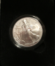2007-W Burnished American Silver Eagle 1oz. with Box and COA - £36.44 GBP