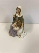 Saints Anne &amp; Blessed Mother Mary 2.75&quot;H Statue,  New - £17.85 GBP