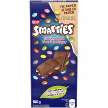 12 X Smarties Milk Chocolate Tablet Bar 100g Each, From Canada, Free Shipping! - $54.18