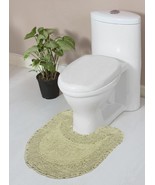 Cotton Non-Slip Ruffle Bath Mat Set Sage Green - $89.09