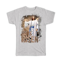 Jesus He Is Risen : Gift T-Shirt Resurrection Cave Easter Faith Catholic Holiday - £14.38 GBP
