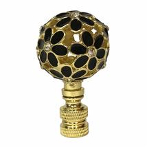 Royal Designs, Inc. Decorative Flower Ball Lamp Finial, F-5099-BLK-1, Black - $28.66+