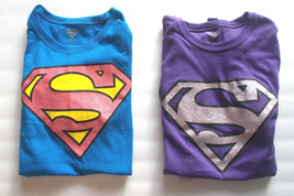 Superman Womens T-Shirts Junior Size Lg 11-13 NWT - £10.18 GBP