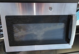 8FF46 Ge Microwave Oven Door, Has One Tiny Ding At Lower Left Corner, Good Cond - £22.52 GBP