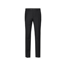 Men Renoir Flat Front Slacks 100% Soft Wool Super 140's Classic Fit 508-1 Black image 2