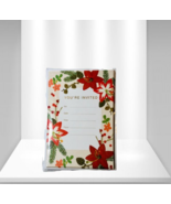 Vintage Hallmark &quot; Your Invited&quot; Flowers Print Design Invitation Cards S... - $7.92