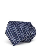 allbrand365 designer Florette Medallion Neat Silk Classic Tie,Blue Size:One Size - £33.05 GBP