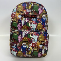 Futurama Group Allover Print Mini Backpack Bag Official Licensed NWT New - $34.64