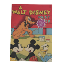 Vtg 1970&#39;s Walt Disney Paint Book reproduction of 30&#39;s Original Mickey E... - £19.51 GBP