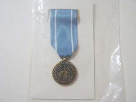 UNITED NATION OBSERVER MEDAL MINIATURE SIZE USED - $8.91
